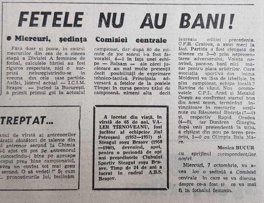 Arhiva Fotbalistelor » Au fost scoase la lumină povești nespuse ale fotbalului feminin