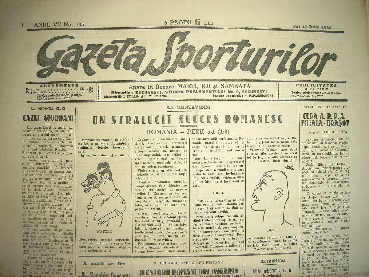 Povestea fascinantă a primului român care a arbitrat la un Mondial, Costel Rădulescu » A luptat pe front, a fost rănit la Mărășești, apoi a fost arbitru-selecționer la CM din Uruguay!