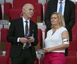 Nancy Faeser, Ministrul de Interne al Germaniei, cu banderola „One Love” lângă Infantino, foto: Imago