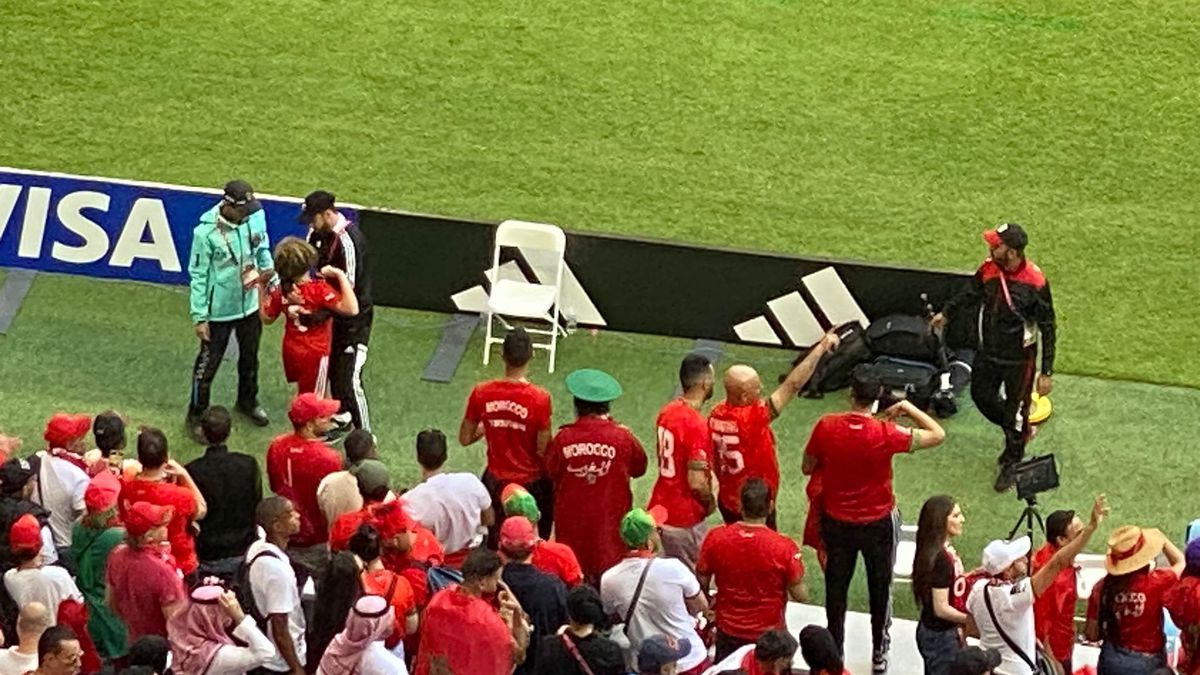 Un fan a vrut să intre pe teren după Maroc - Croația 0-0