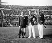 Costel Rădulescu, primul din stânga, la Argentina - Mexic 6-3, în grupele CM 1930 din Uruguay