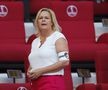 Nancy Faeser, Ministrul de Interne al Germaniei, cu banderola „One Love” lângă Infantino, foto: Imago
