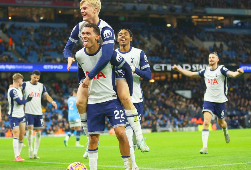 Cu Radu Drăgușin integralist, Tottenham s-a impus categoric pe terenul campioanei Manchester City, scor 4-0, într-o partidă a etapei cu numărul 12 din Premier League.