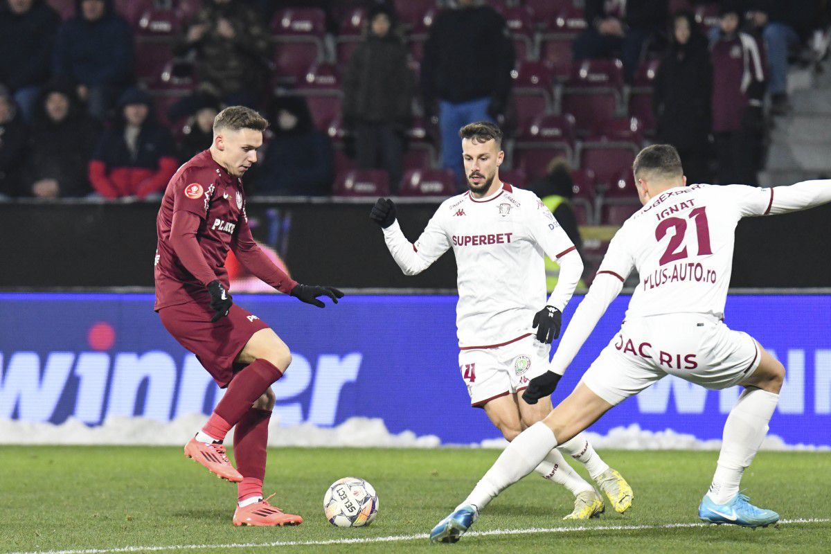 CFR Cluj - Rapid 1-1 » Remiză cu scântei... pe final! Două goluri la -2 grade în Gruia