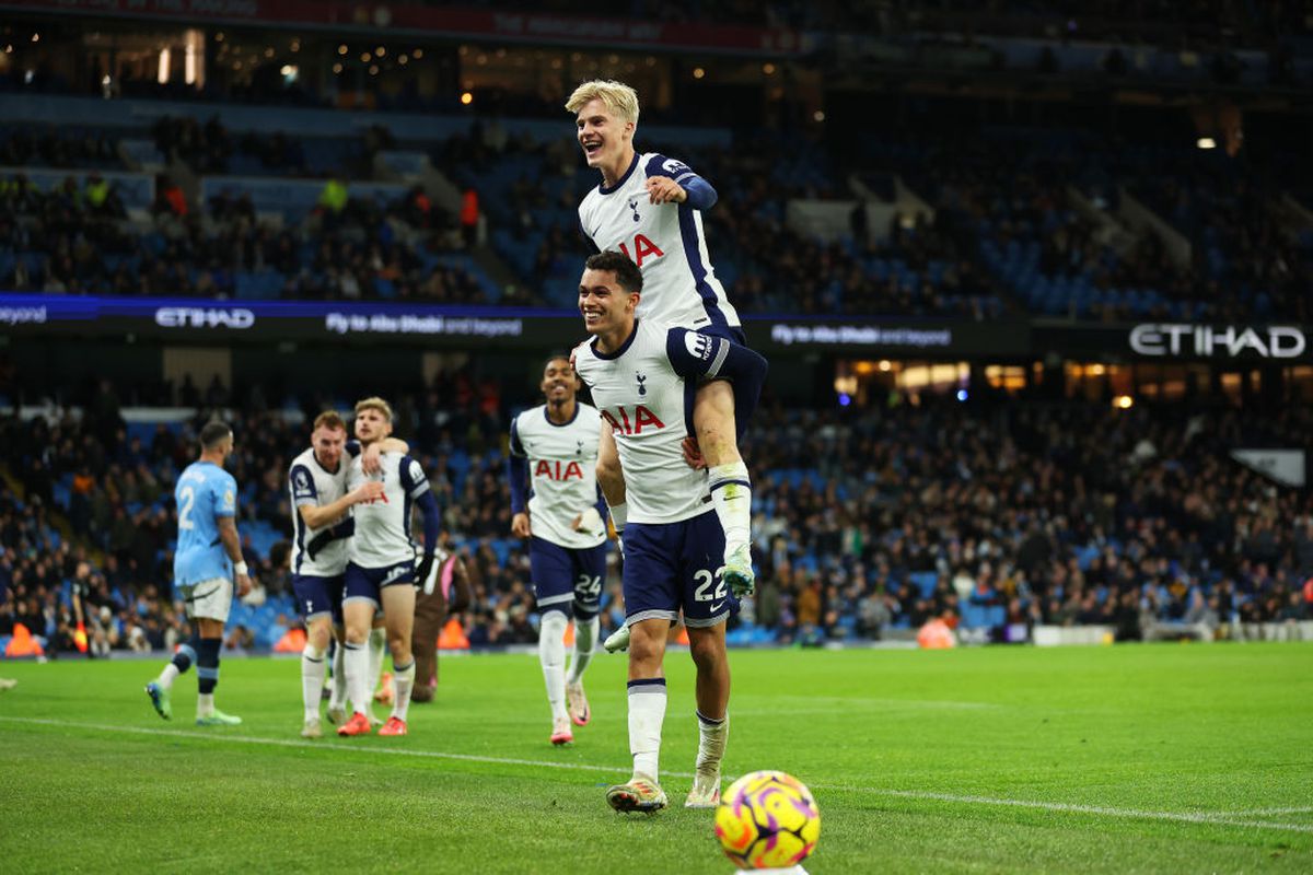 Manchester City - Tottenham 0-4 » Echipa lui Radu Drăgușin s-a impus categoric pe Etihad și i-a provocat campioanei Angliei a 3-a înfrângere consecutivă în Premier League