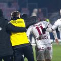 Burmaz a egalat în minutul 90 în CFR Cluj - Rapid // foto: Facebook @ FC Rapid 1923