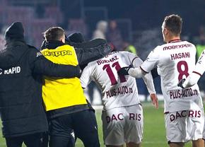Eroul Rapidului cu CFR Cluj a numit principalul obstacol din Gruia: „Nu ne-a permis să jucăm mai mult”