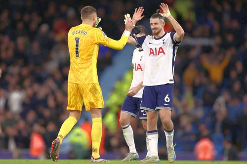 Radu Drăgușin, după Manchester City - Tottenham/ foto Guliver/GettyImages