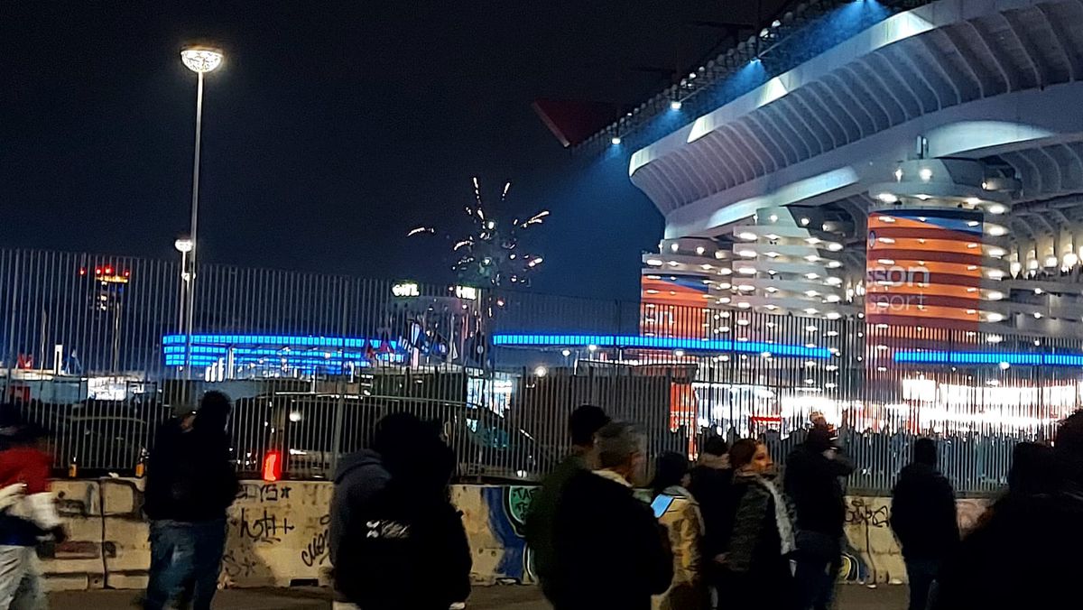 Imagini din Milano înainte de Inter - AC Milan