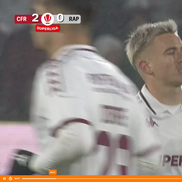 Claudiu Petrila, nemulțumit după ce a fost schimbat în CFR - Rapid // FOTO: captură Orange Sport