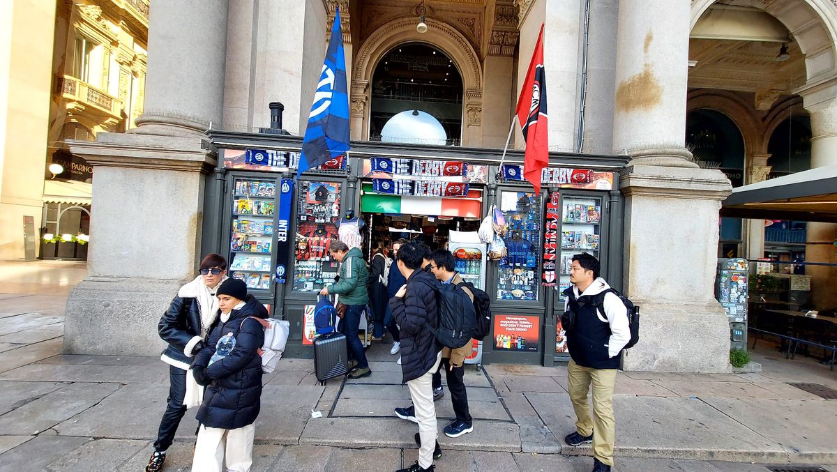 Imagini din Milano înainte de Inter - AC Milan