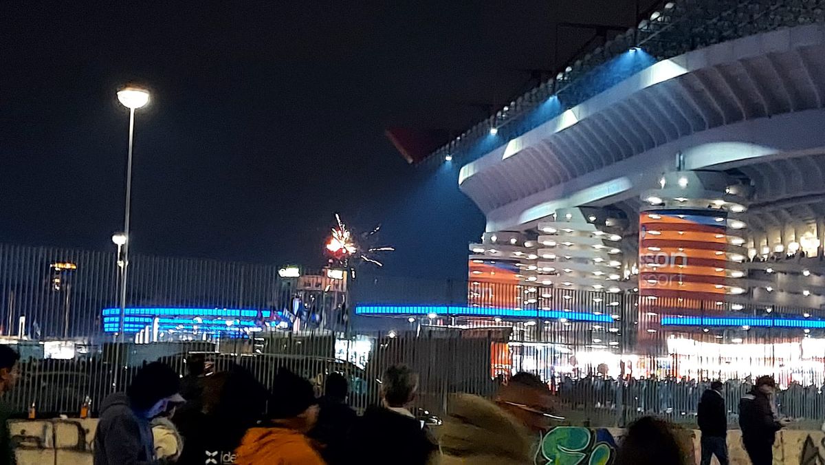 Imagini din Milano înainte de Inter - AC Milan