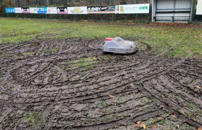 Ce gafă: robotul adus ca să tundă gazonul a distrus terenul!