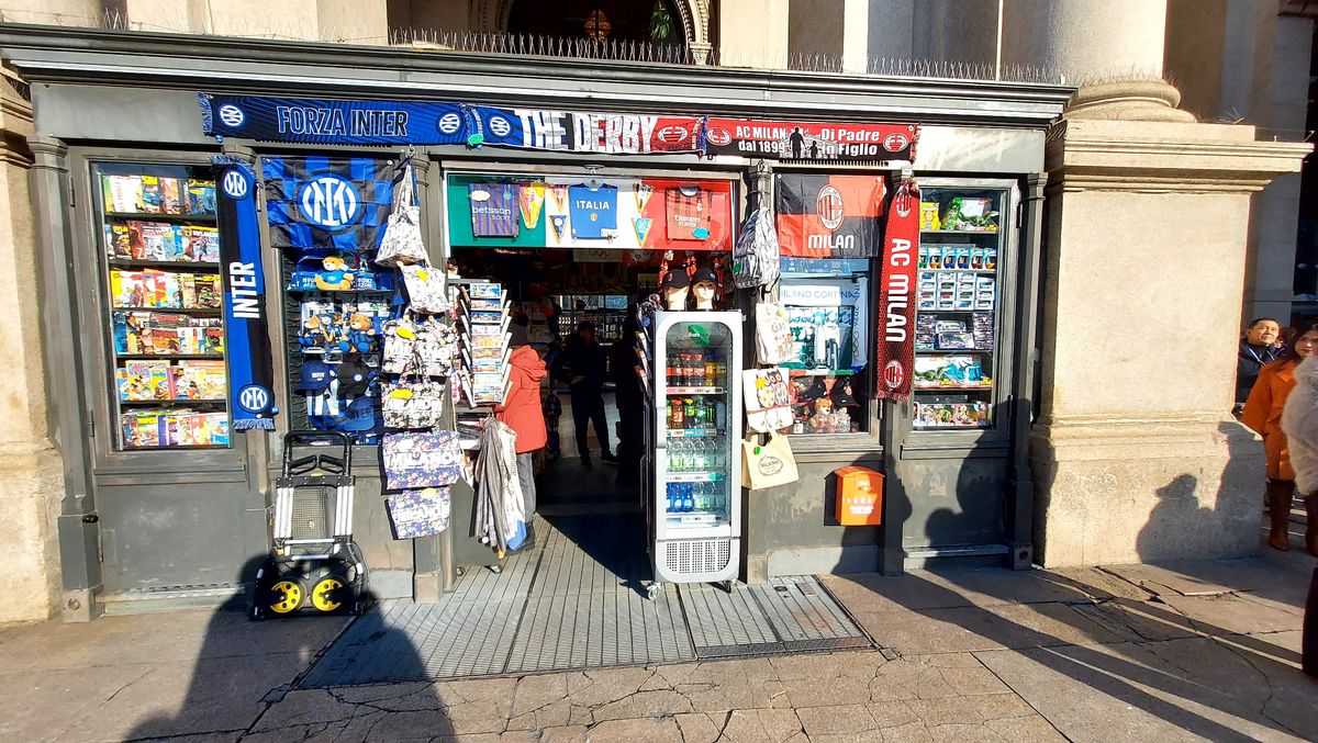 Imagini din Milano înainte de Inter - AC Milan