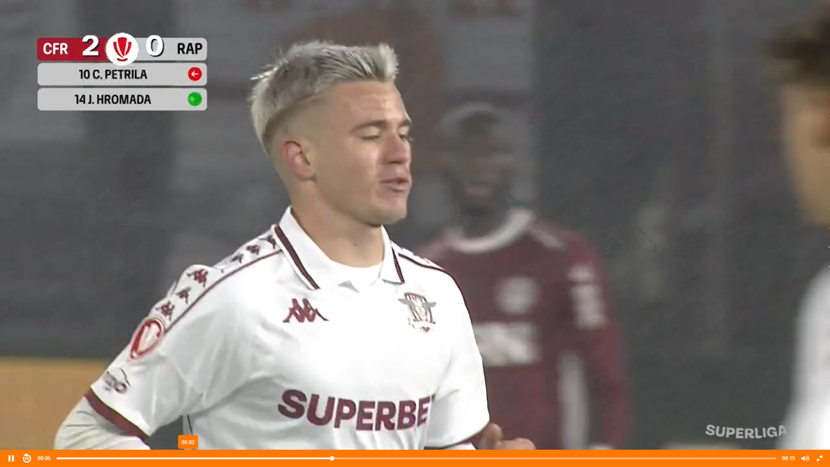 Rapidistul luat în colimator de Ovidiu Herea: „N-ai arătat nimic! De ce să fii nemulțumit?”