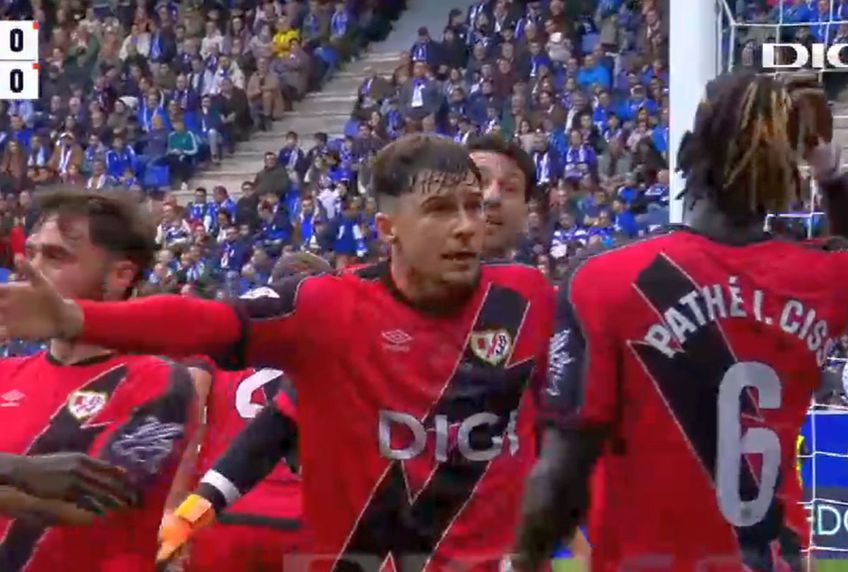 Andrei Rațiu, nervi la final în Oviedo - Vallecano // FOTO: captură Digi Sport