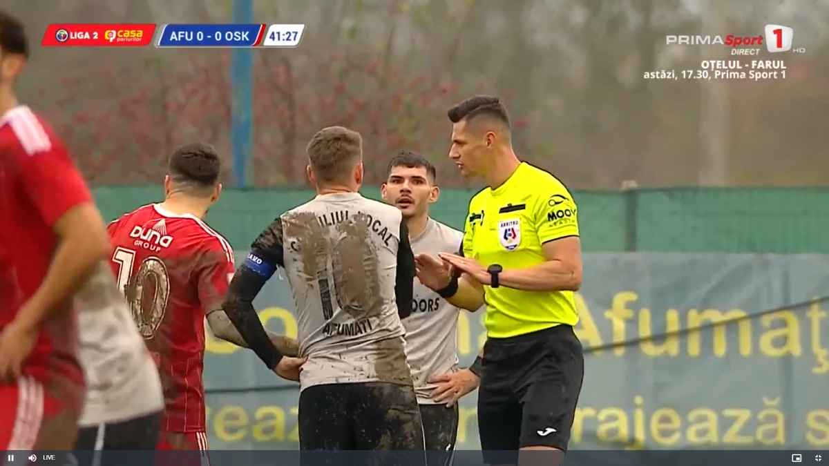 Gazonul de la CS Afumați - Sepsi / foto: capturi Prima Sport