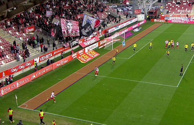 Cel mai mic ofsaid din Superliga în acest sezon: „Au fost doar 5 centimetri” » La Galați sau Clinceni ar fi fost imposibil să fie luată o decizie corectă