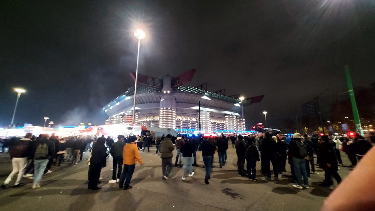 Imagini din Milano înainte de Inter - AC Milan