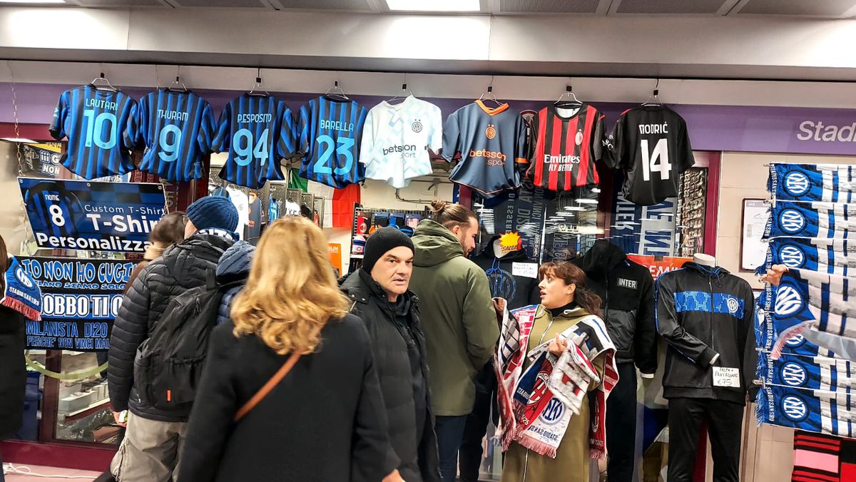 Imagini din Milano înainte de Inter - AC Milan