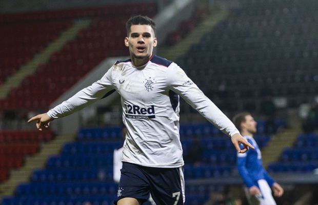 ST. JOHNSTONE - RANGERS 0-3. Ianis Hagi, decisiv! Fanii l-au lăudat: „Sportul ăsta e făcut pentru el”