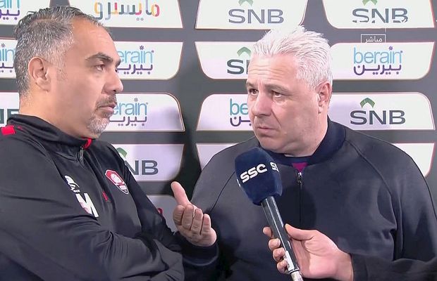 Scandal cu Șumudică în direct! Antrenorul român, reacție nervoasă