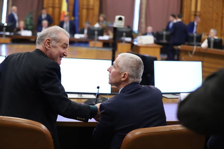 Gigi Becali în parlament / Foto: Dumitru Angelescu (Libertatea)