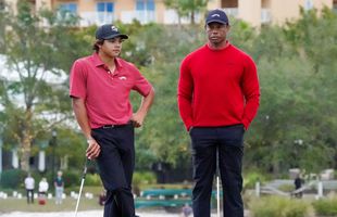 Așa tată, așa fiu! Charlie, băiatul de 15 ani al lui Tiger Woods, a reușit un as la un turneu de golf din Florida