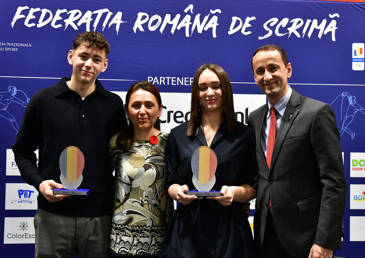 Amalia și Vlad Covaliu sunt sportivii anului 2025 la Federația Română de Scrimă