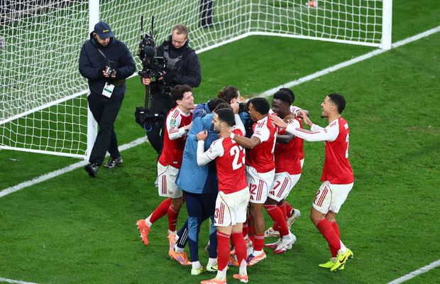 Iată semifinalele Cupei Ligii Angliei, după 16 lovituri de departajare în Arsenal - Crystal Palace! » Un fotbalist a avut o seară horror la serviciu