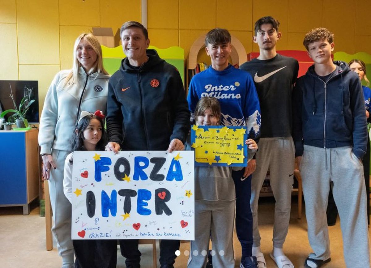 Cristi Chivu, Javier Zanetti, Denzel Dumfries și Pio Esposito, în vizită la copiii din Spitalul San Raffaele
