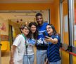 Cristi Chivu, Javier Zanetti, Denzel Dumfries și Pio Esposito, în vizită la copiii din Spitalul San Raffaele