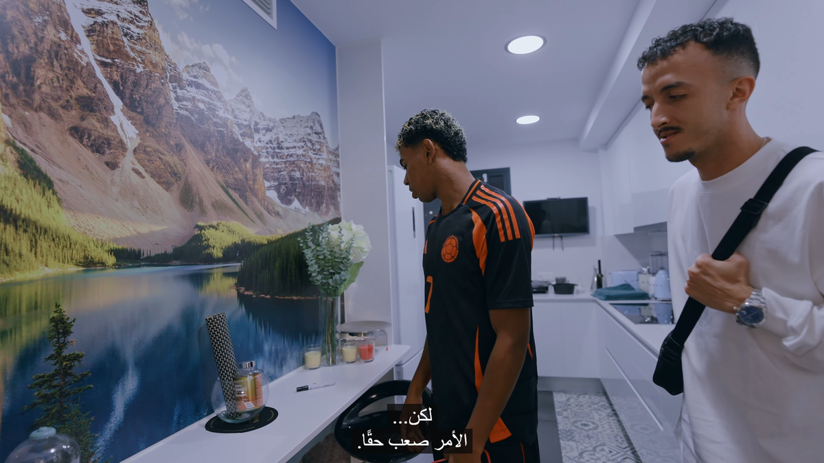 Lamine Yamal a făcut turul apartamentului