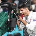 Alvaro Morata se descătușează în fața unei camere TV, foto: Guliver/gettyimages