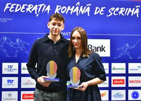 Amalia și Vlad Covaliu sunt sportivii anului 2025 la Federația Română de Scrimă