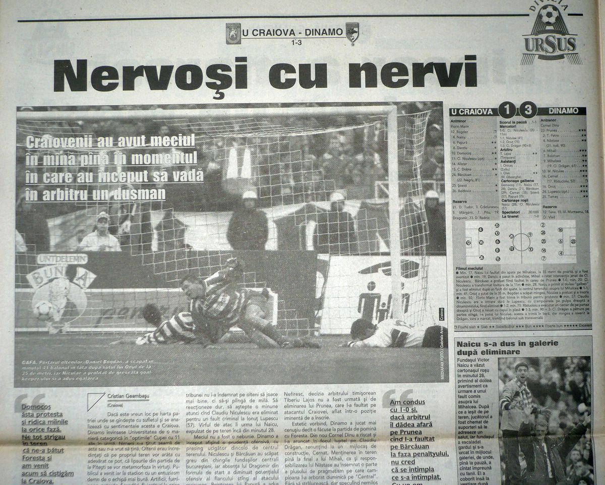 Craiova - Dinamo 1-3 / 2000