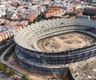 Stadiul lucrărilor la „Nou Mestalla”, decembrie 2025 / foto: captură Facebook Valencia CF