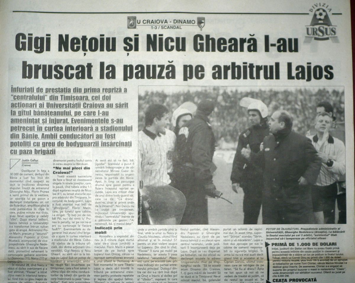 Craiova - Dinamo 1-3 / 2000