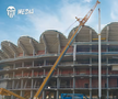 Stadiul lucrărilor la „Nou Mestalla”, decembrie 2025 / foto: captură Facebook Valencia CF