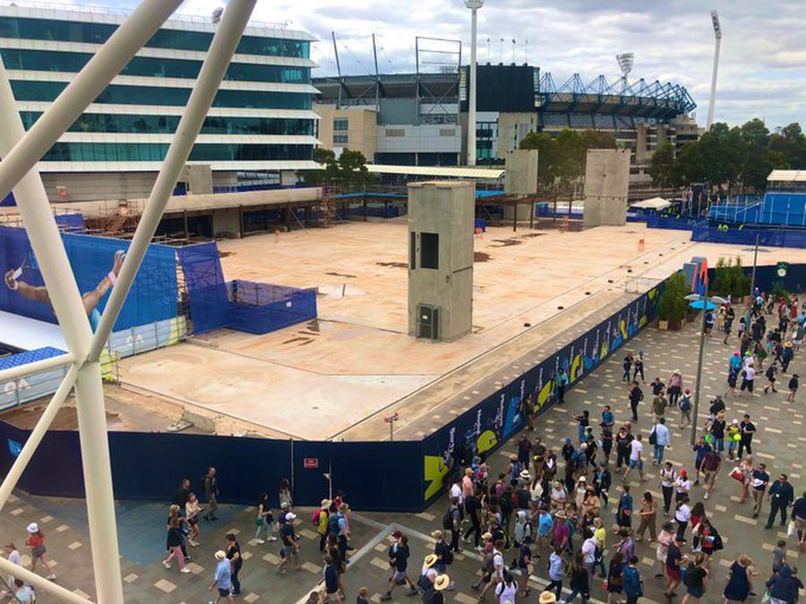 SIMONA HALEP LA AUSTRALIAN OPEN // FOTO Darren Cahill, imagine dintr-un colț ascuns de la Melbourne: „Așa îți poți forma o idee despre mizeria de aici”