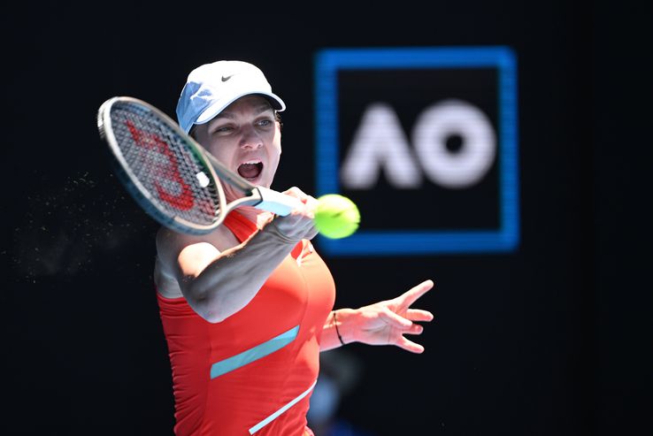 Simona Halep - Alize Cornet, Australian Open 2022, foto: Imago