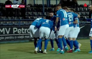 Farul, victorie chinuită cu FCU Craiova » Elevii lui Hagi au avut 3-0 la pauză, dar au tremurat pentru victorie
