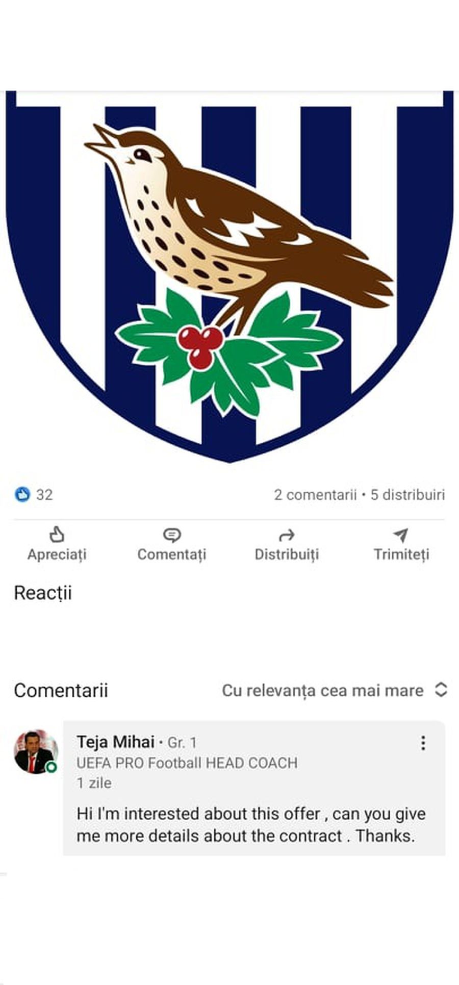 Mihai Teja își caută echipă online » Pentru ce post a aplicat fostul antrenor de la FCSB: „Puteți să-mi oferiți detalii?”