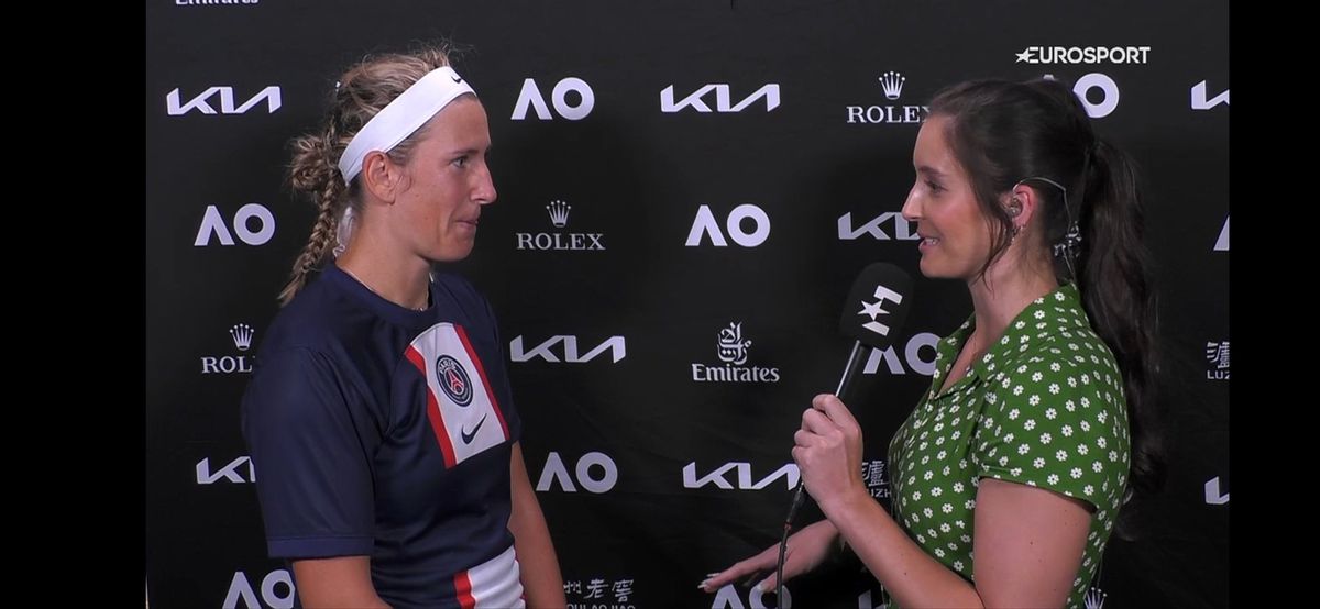 De ce poartă Victoria Azarenka tricoul cu PSG la Australian Open: „E visul fiului meu!”