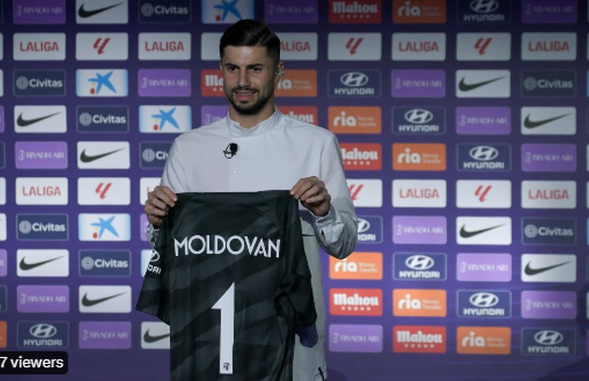 Horațiu Moldovan, prezentat în stil mare la Atletico, alături de legende și zeci de jurnaliști » Cum i s-a adresat lui Oblak: „Dânsul e idolul meu!” + ce i-a transmis Simeone