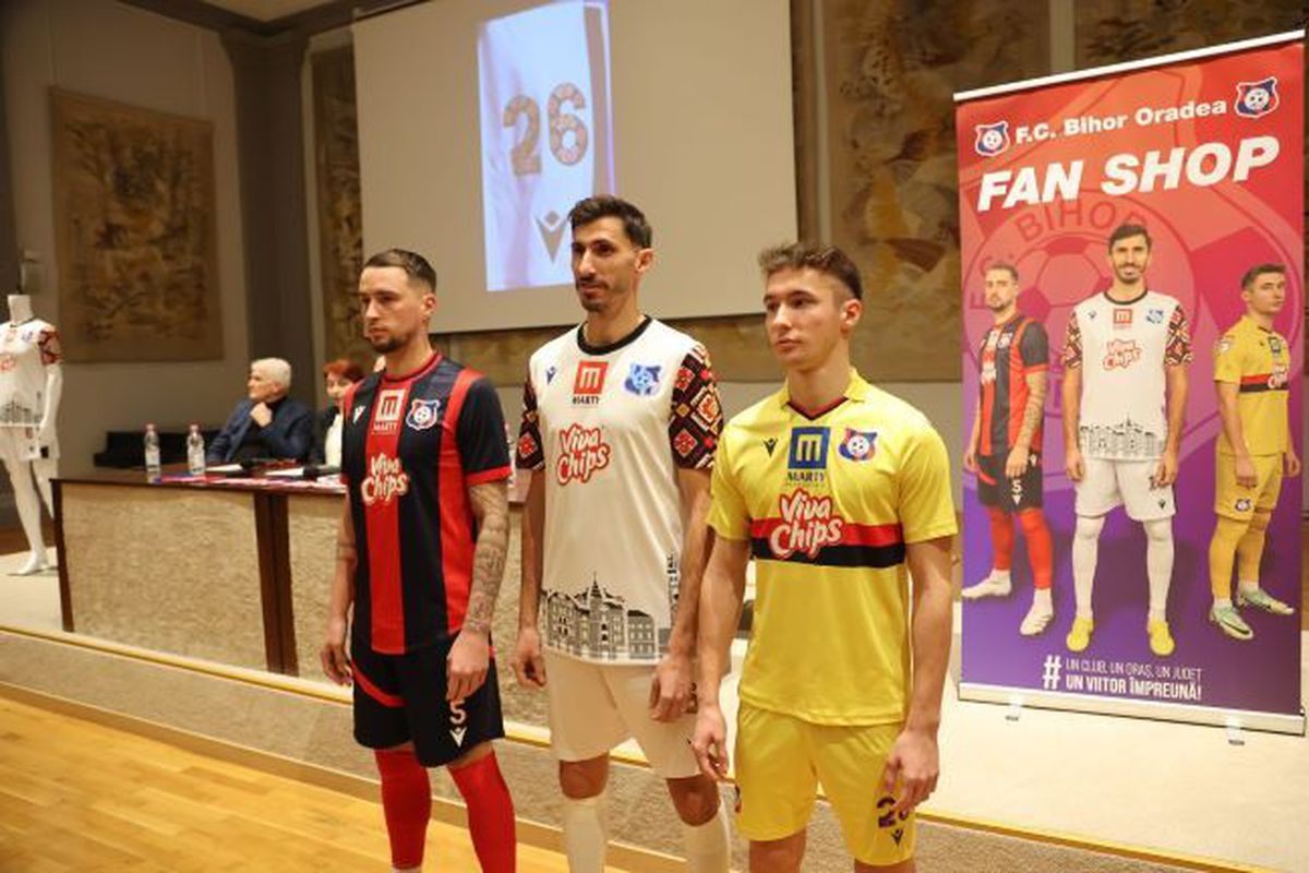 Echipament unic pentru divizionara secundă FC Bihor