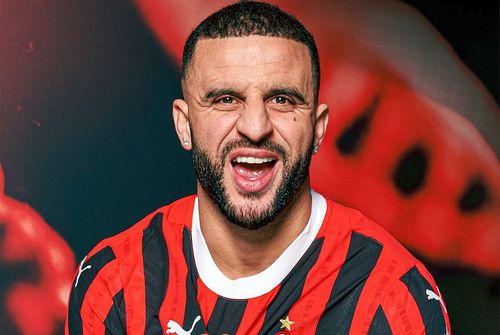 Kyle Walker, prezentat de AC Milan // foto: X