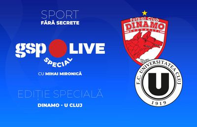 Dinamo - U Cluj » Luptă pe podium între „frați”! Analizăm cu Cristian Robert Panduru, Lucian Goian și Florin Caramavrov la GSP Live Special