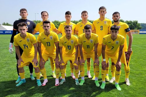 Lotul U18 al României/Foto: Facebook (Federația Română de Fotbal)