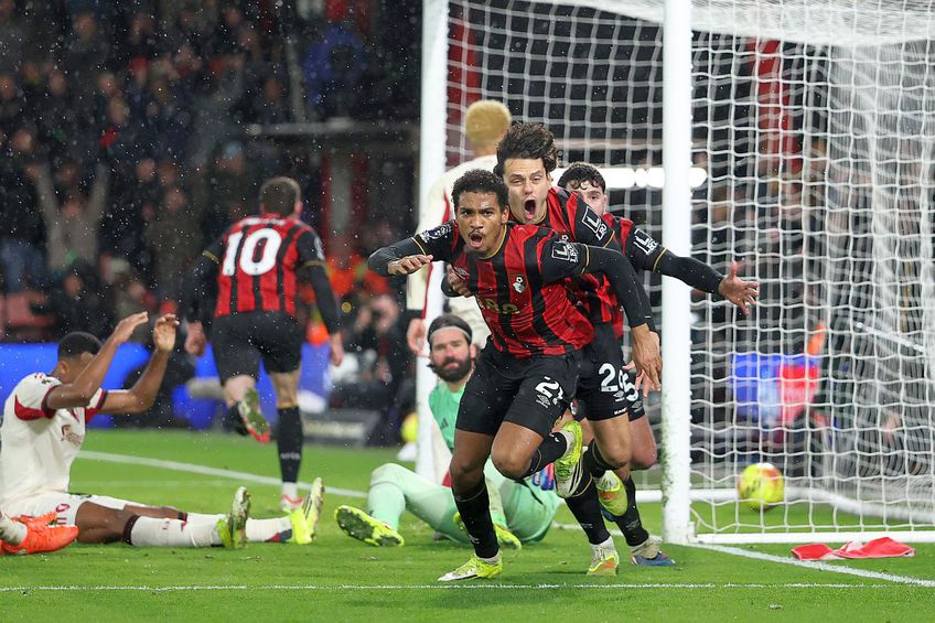 Adli, sărbătorind golul victoriei în Bournemouth - Liverpool // foto: Guliver/gettyimages